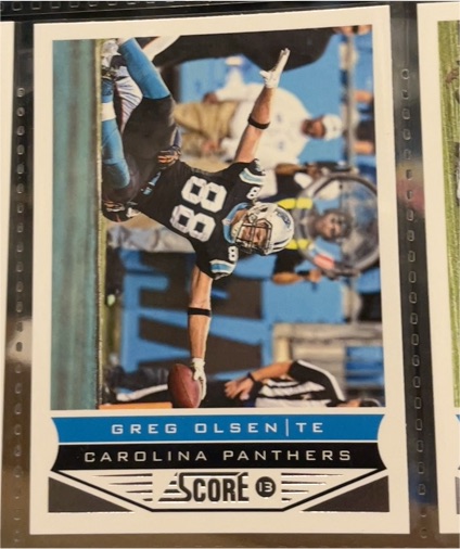 2013 Panini Score #32 Greg Olsen — front