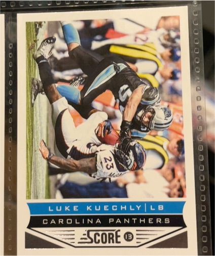 2013 Score #33 Luke Kuechly Carolina Panthers — front