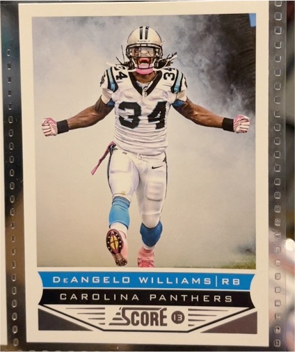 2013 Score #30 DeAngelo Williams — front