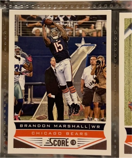 2013 Score #13 Brandon Marshall — front