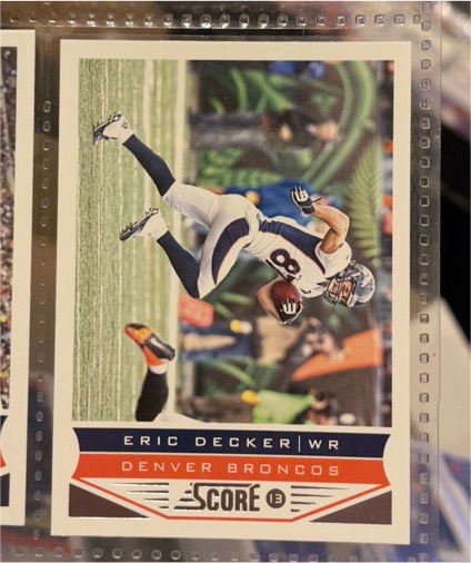 2013 Score #63 Eric Decker Denver Broncos — front