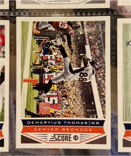 2013 Score #62 Demaryius Thomas — front