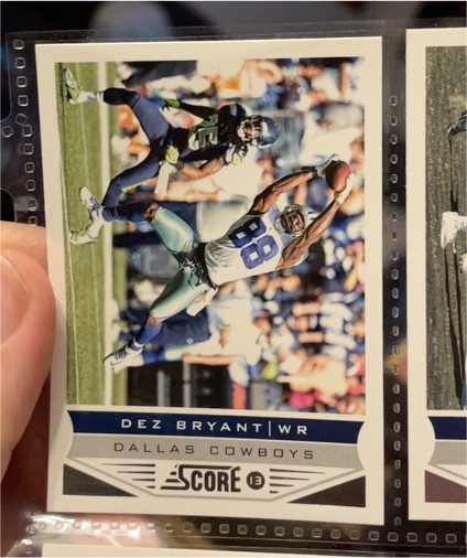 2013 Score #55 Dez Bryant — front