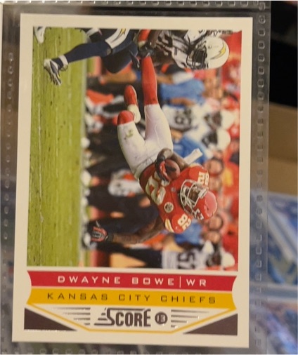2013 Score #108 Dwayne Bowe Kansas City Chiefs — front