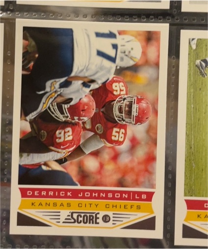 2013 Score #107 Derrick Johnson Kansas City Chiefs — front