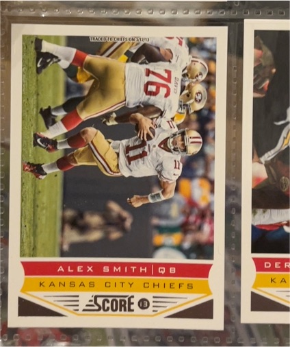 2013 Panini Score #106 Alex Smith — front