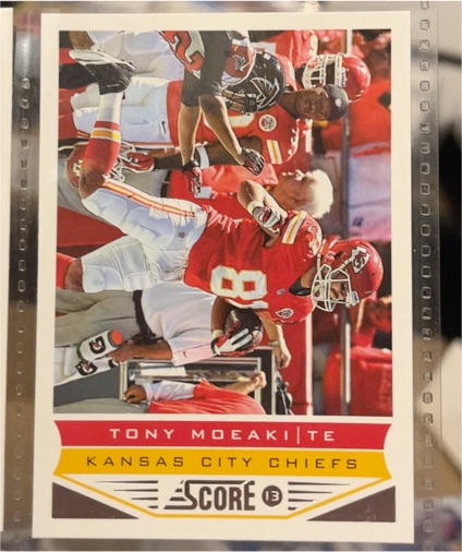 2013 Score #105 Tony Moeaki — front