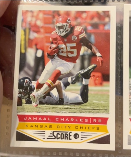 2013 Score #103 Jamaal Charles — front