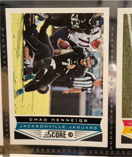 2013 Score #101 Chad Henne Jacksonville Jaguars — front