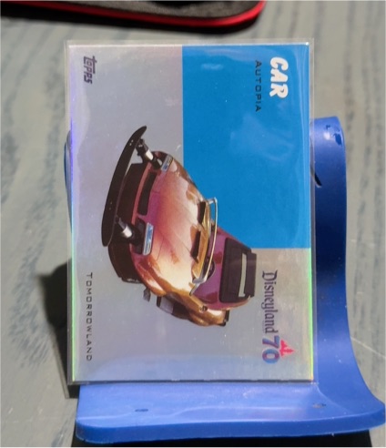 2025 Topps Disneyland 70th #T54-13 Autopia Car Tomorrowland — front
