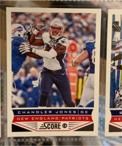 2013 Score #125 Chandler Jones New England Patriots — front