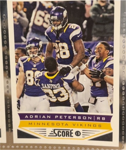 2013 Panini Score #119 Adrian Peterson — front