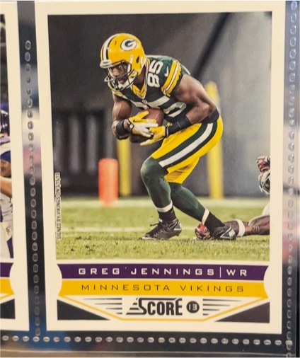 2013 Score #120 Greg Jennings — front