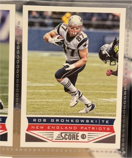 2013 Score #129 Rob Gronkowski New England Patriots — front