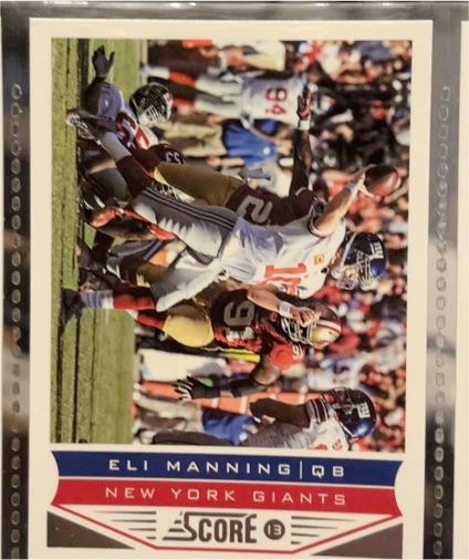 2013 Score #137 Eli Manning New York Giants — front