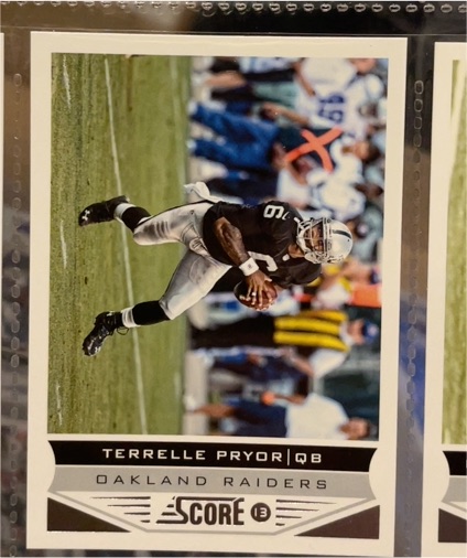 2013 Score #152 Terrelle Pryor — front