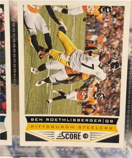 2013 Score #165 Ben Roethlisberger — front