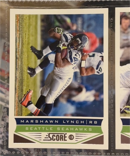 2013 Score #196 Marshawn Lynch — front