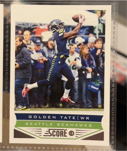2013 Score #195 Golden Tate Seattle Seahawks — front