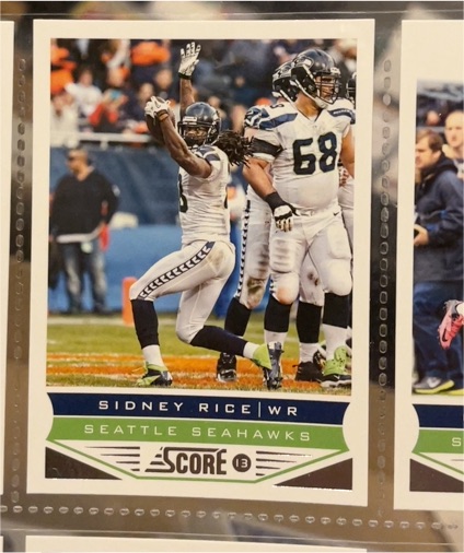 2013 Score #194 Sidney Rice — front