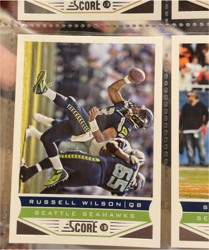 2013 Panini Score #193 Russell Wilson Seattle Seahawks — front