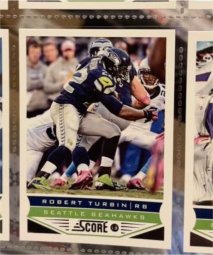 2013 Score #197 Robert Turbin — front