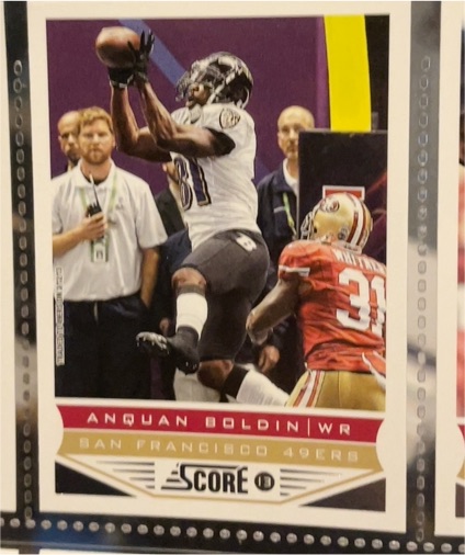 2013 Score #191 Anquan Boldin San Francisco 49ers — front