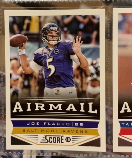 2013 Panini Score #223 Joe Flacco Airmail Baltimore Ravens — front