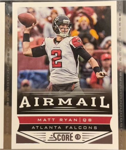 2013 Panini Score #222 Matt Ryan Airmail — front