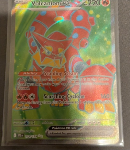 2025 Pokémon #171 Volcanion EX — front