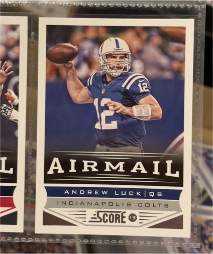 2013 Panini Score #234 Andrew Luck Airmail — front
