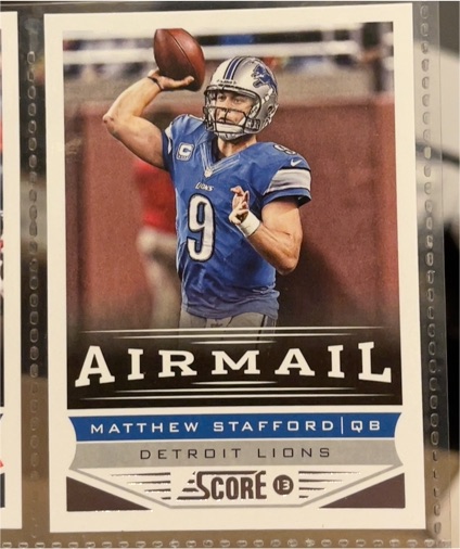 2013 Panini Score #231 Matthew Stafford — front