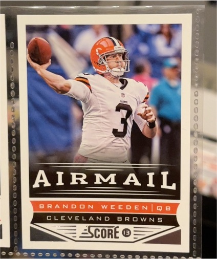2013 Panini Score #228 Brandon Weeden — front