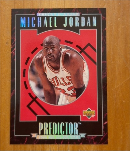 1995-96 Upper Deck #R4 Michael Jordan Predictor — front
