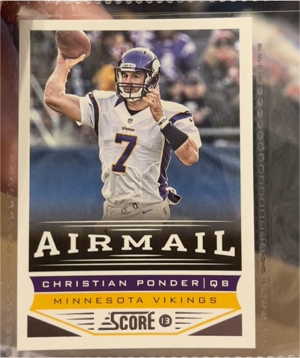 2013 Panini Score #238 Christian Ponder — front