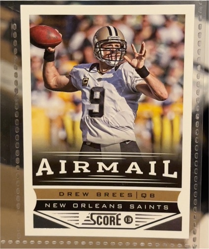 2013 Score Airmail #240 Drew Brees — front