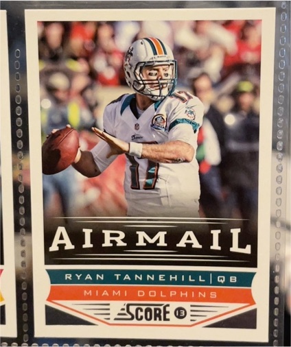 2013 Score Airmail #237 Ryan Tannehill — front