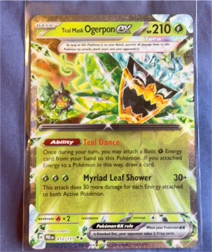 2024 Pokémon TCG Prismatic Evolutions #012 Teal Mask Ogerpon ex — front