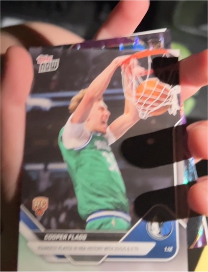 2025-26 Topps NOW #124 Cooper Flagg — front