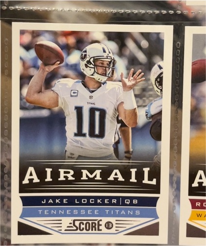 2013 Score #251 Jake Locker — front
