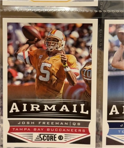 2013 Score #250 Josh Freeman — front