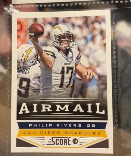 2013 Score Airmail #247 Philip Rivers — front