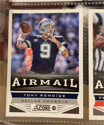 2013 Panini Score Airmail #229 Tony Romo — front