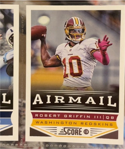 2013 Score #252 Robert Griffin III Airmail — front