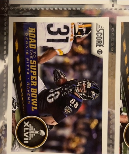 2013 Score #259 Dennis Pitta Road to the Superbowl Baltimore Ravens — front