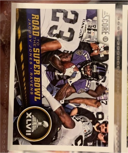2013 Score #256 Jacoby Jones Road to the Super Bowl — front