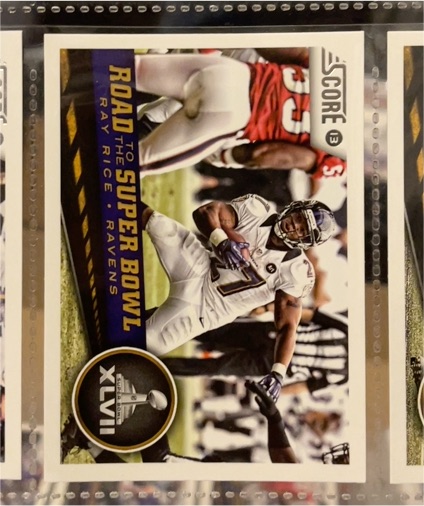 2013 Score #257 Ray Rice Road to the Super Bowl Baltimore Ravens — front
