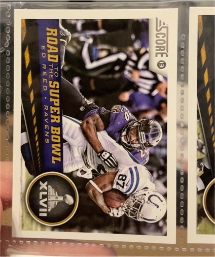 2013 Score #262 Ed Reed Road to the Super Bowl — front