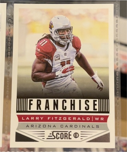 2013 Score Franchise #267 Larry Fitzgerald — front