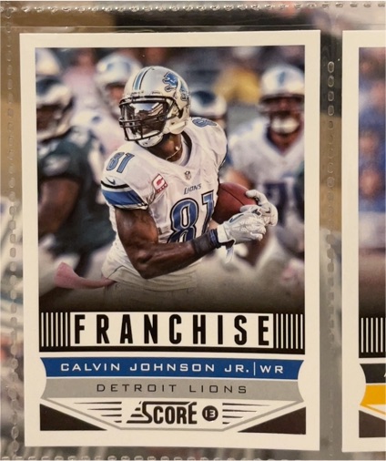 2013 Panini Score #277 Calvin Johnson Jr Franchise — front